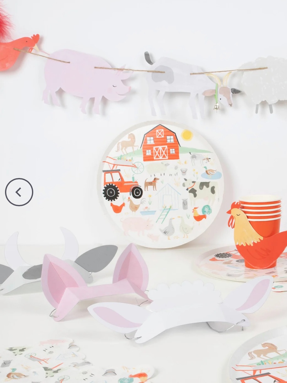 Meri Meri Farm Animal Garland & Animal Ears — image 4 of 8